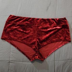 Red velvet shorts/underwear